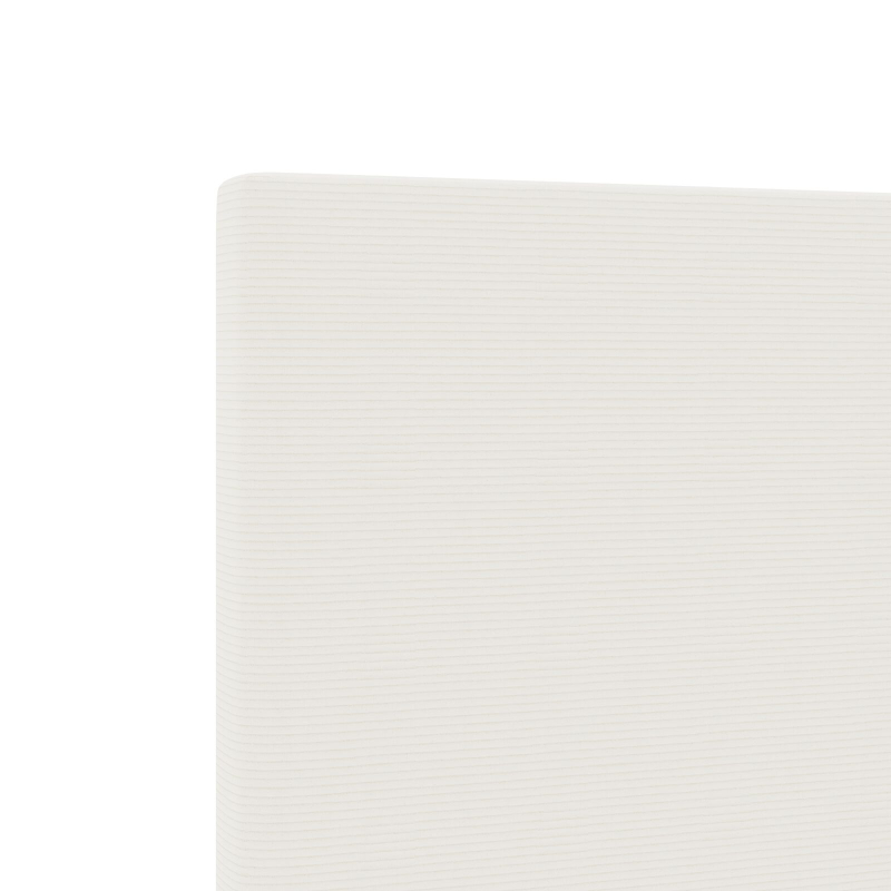 Kopfteil schlichtes Design Creme 80 cm Cordstoff