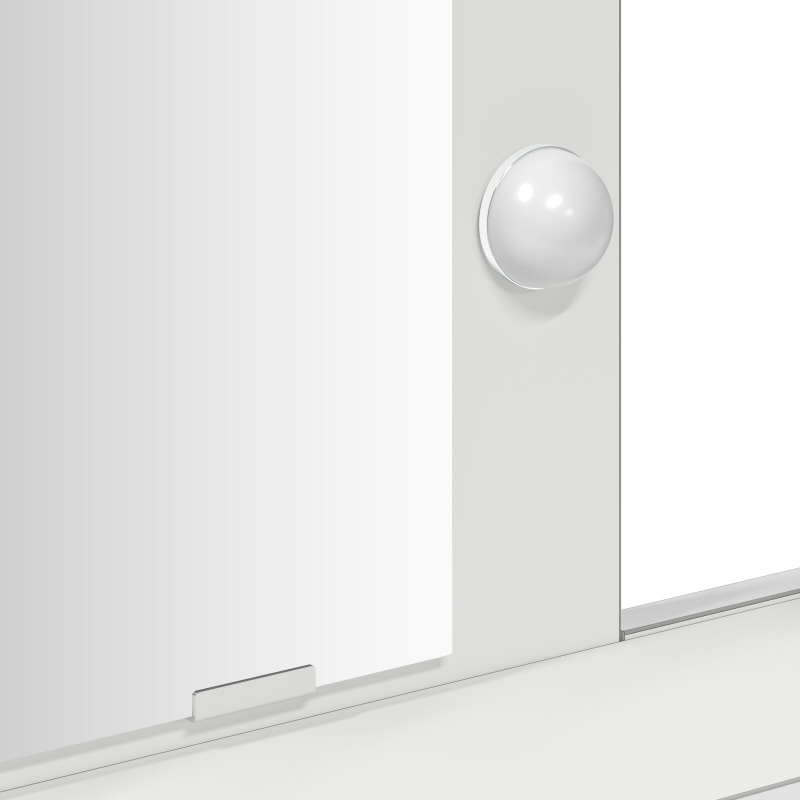 Frisierkommode Weiß MDF 100 x 41 x 140 cm Frisierkommode
