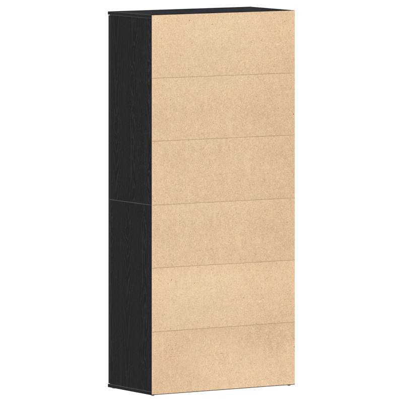 Schuhschrank Schwarze Eiche 80x39x180 cm Holzwerkstoff