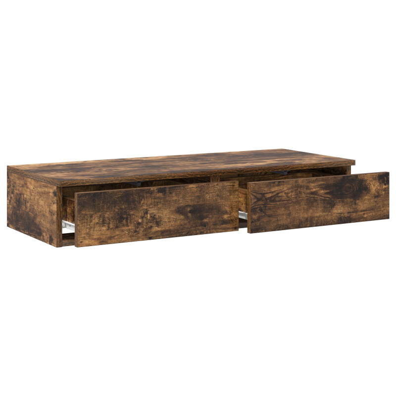 Bett-Schubladen Rauch-Eiche 100x36,5x16,5 cm aus Holzwerkstoff