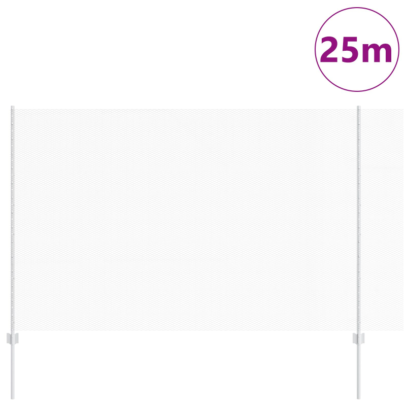 Gartenzaun Set 2er Set Verzinkter Stahl 25 x 1,5 m Zaun Robust