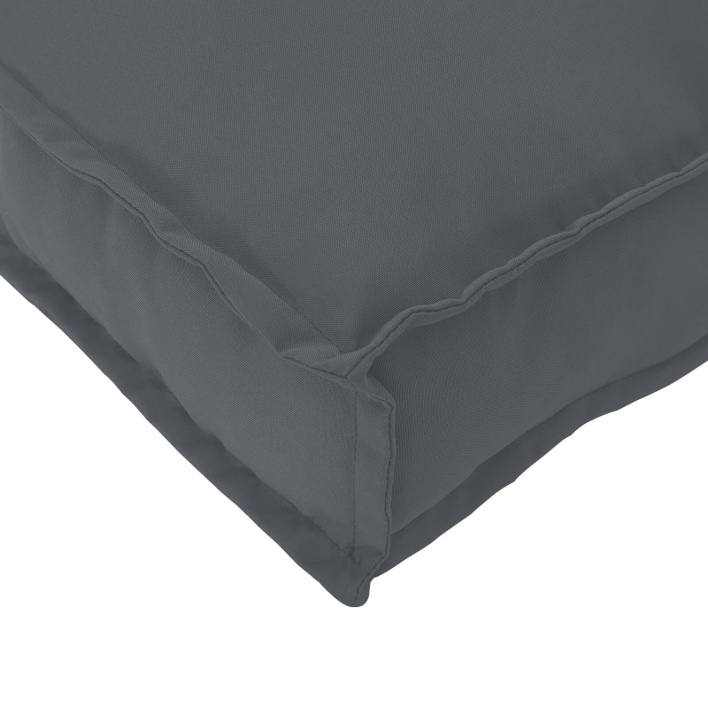 Außenkissen Anthrazit Polyester Mittel Abnehmbare Bezüge Kissen