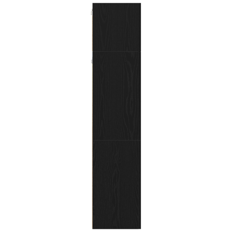 3-teiliges Wand-Montage TV-Schrank Set Schwarz Eichenholz Spanplatte