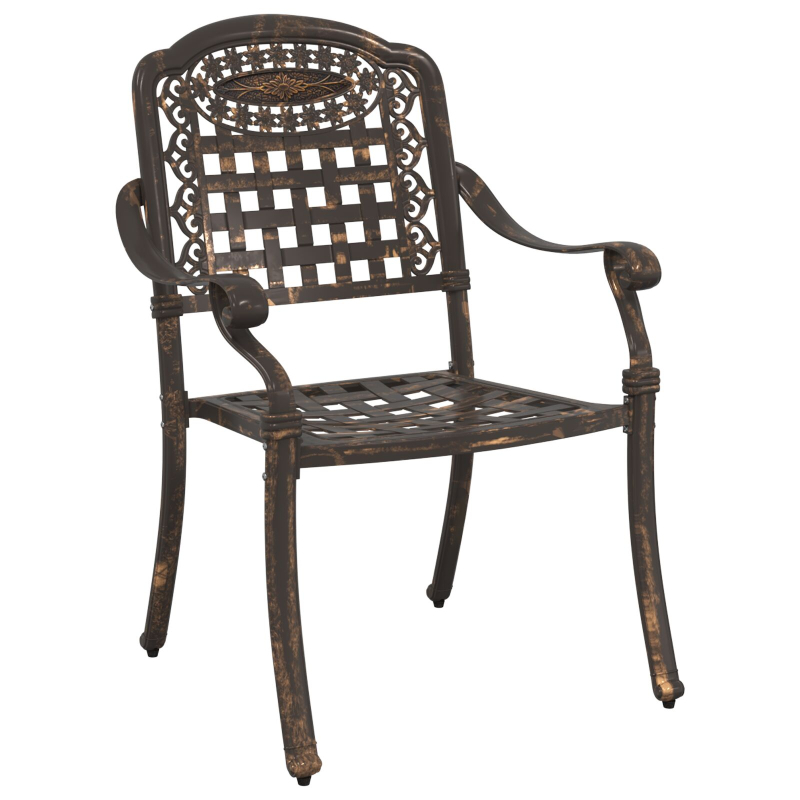 5-teiliges Garten Bistro Set aus Gusseisen