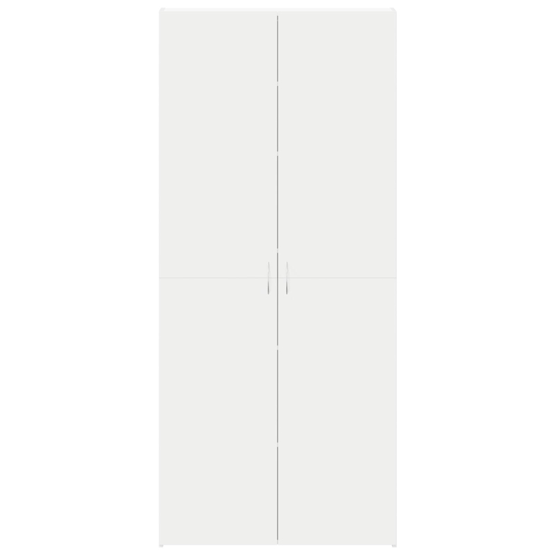 Schuhschrank Weiß 80x35.5x180 cm Holzwerkstoff