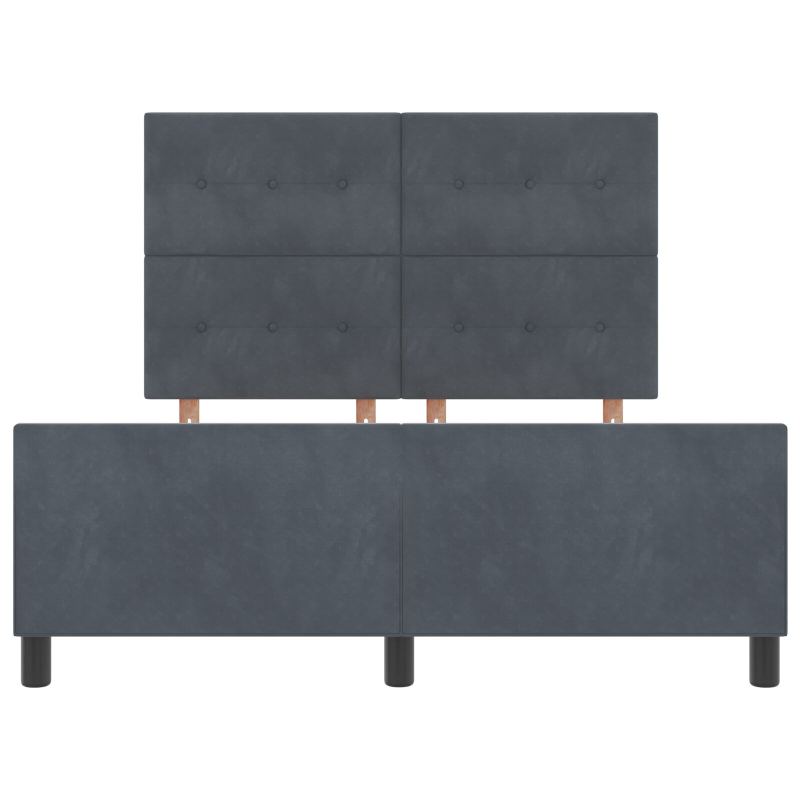 Bettgestell Dunkelgrau 140x200 cm Velvet
