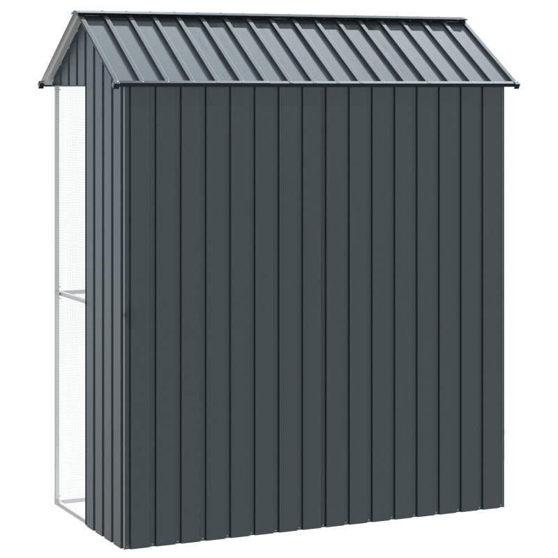 Vogelvoliere Anthrazit 215x110x247 cm Stahl