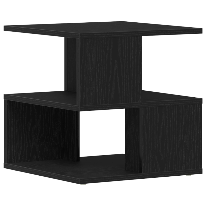 Beistelltisch aus schwarzem Eichenholz 40x40x40 cm, Ingenieurholz