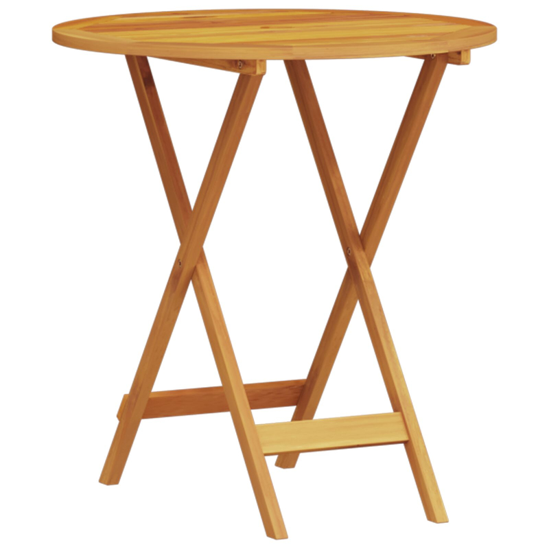 3-teiliges klappbares Bistro-Set aus massivem Akazienholz