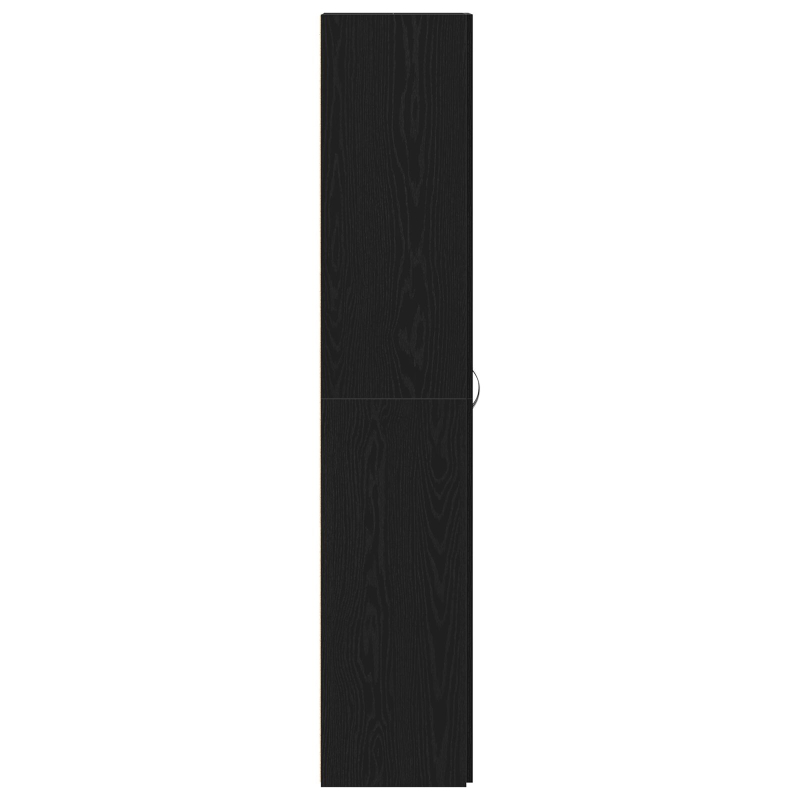 Schuhschrank Schwarz Eiche 80x35,5x180 cm Holzwerkstoff
