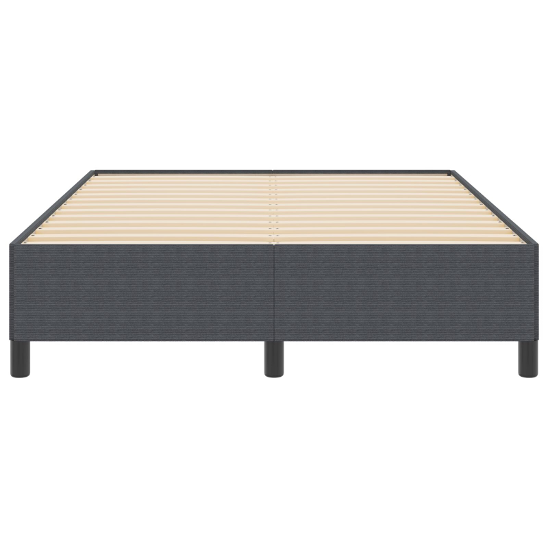 Bettgestell Dunkelgrau 140x200 cm Cord Stoff