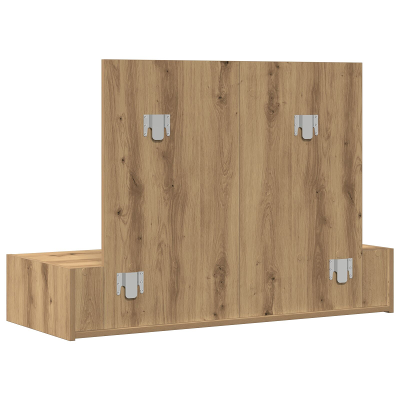 Wandhängender Schminktisch Artisan Eiche 100x40x70 cm