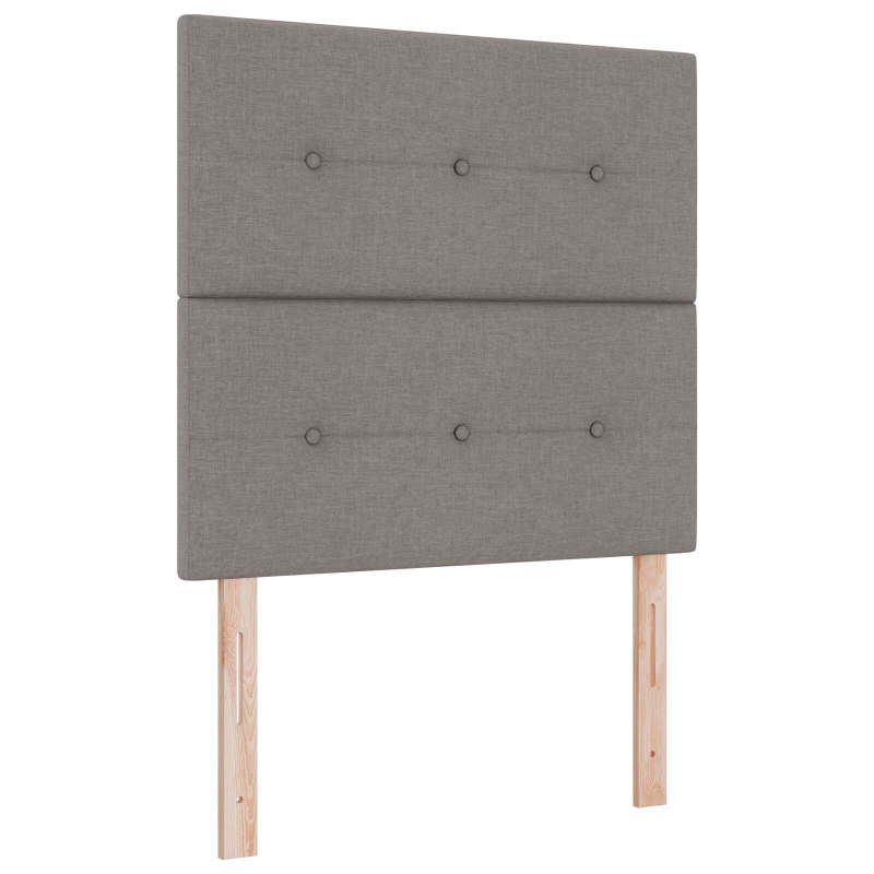 Kopfteil Mit Knopfheftung Taupe 90 cm Stoff