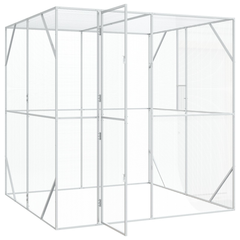 Vogelhaus Anthrazit 209x202x214 cm Stahl