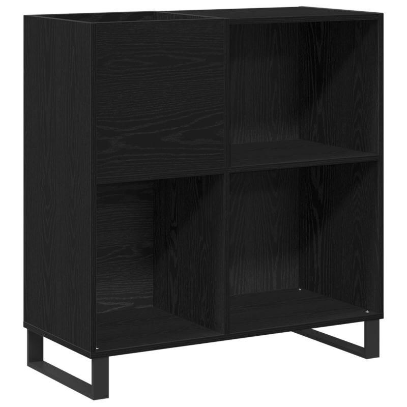 Aufbewahrungsschrank Schwarz Eiche 84,5x38x90 cm Holzwerkstoff