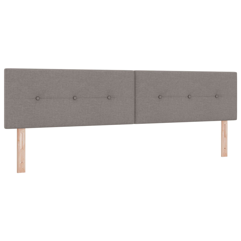Kopfteil mit Knopfheftung Taupe 200 cm Stoff
