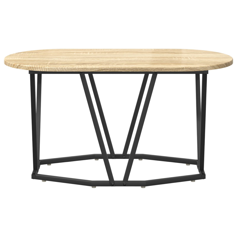 Couchtisch aus Sonoma Eiche 80x40x40,5 cm, Holzwerkstoff und Metall