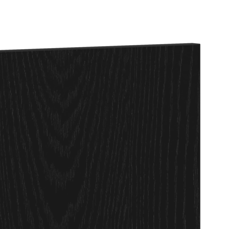 Bett Kopfteil Schwarz Eiche 120x1,5x80 cm Ingenieurholz