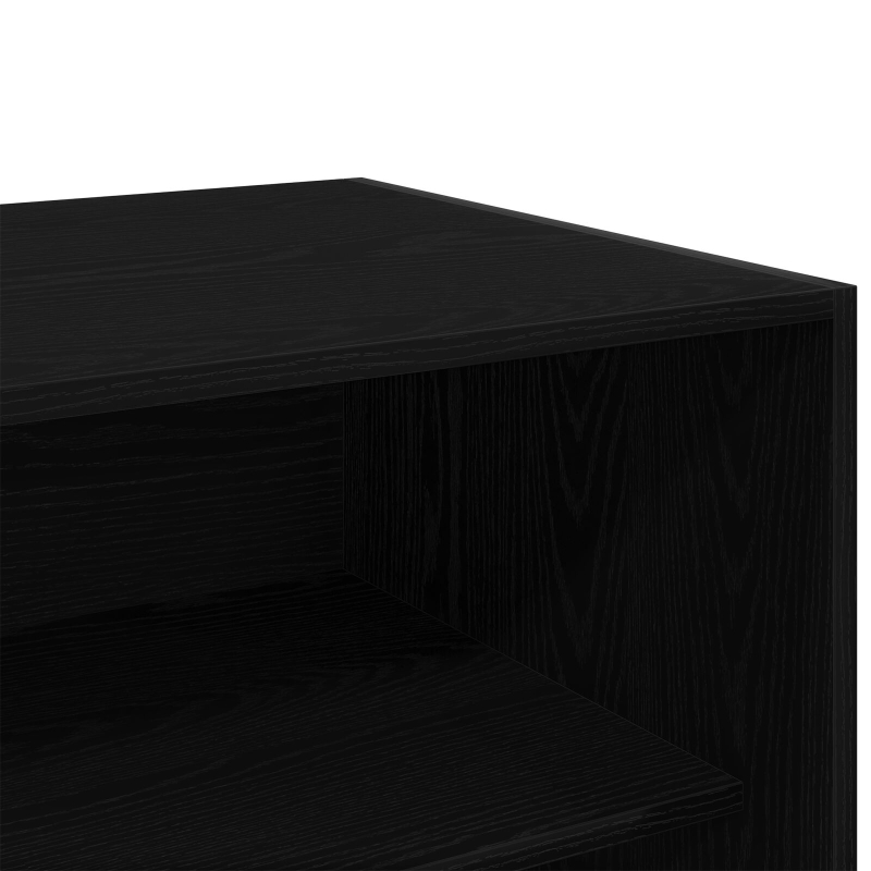 Schwarzer Eichenkleiderschrank - 100x50x200 cm