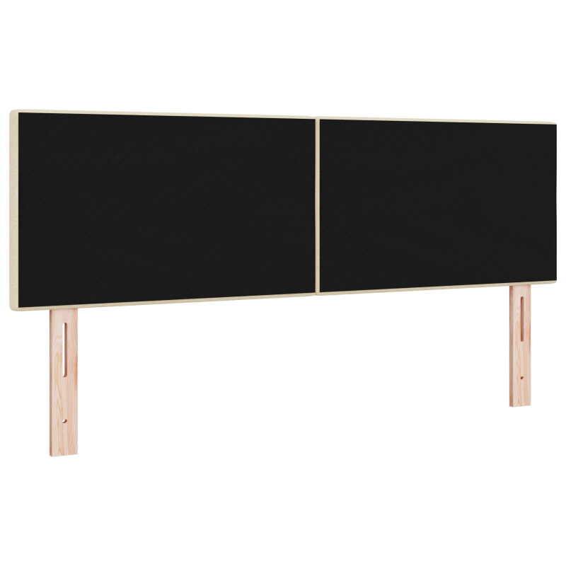 Kopfteil mit Knopfheftung Creme 160 cm Stoff