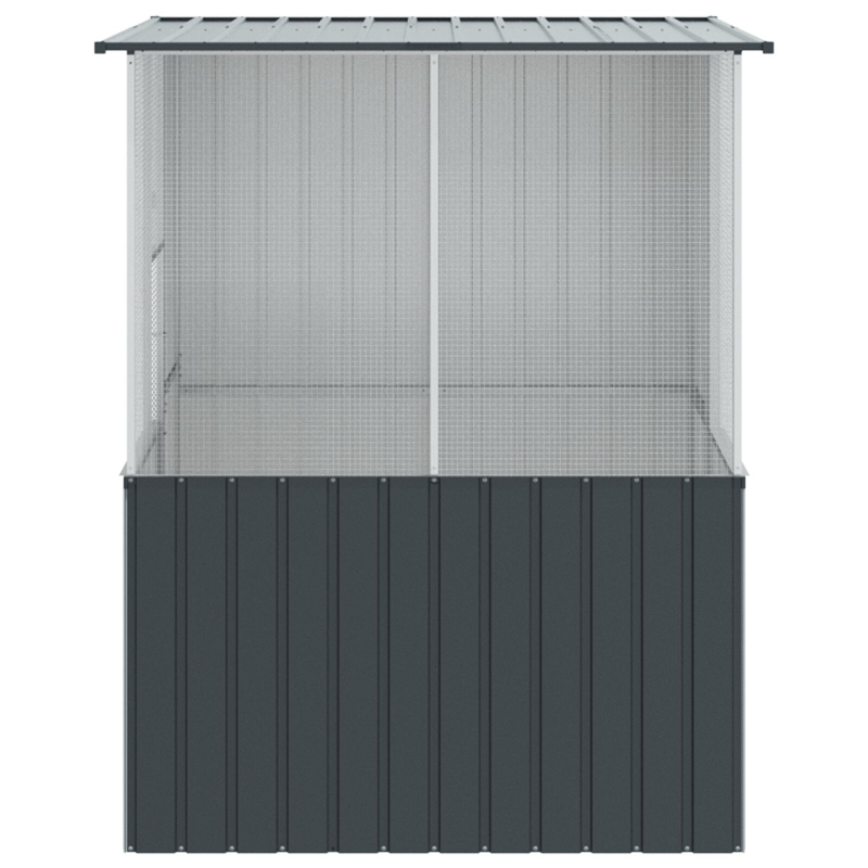 Vogelkäfig Anthrazit 215x78x200 cm Galvanisierter Stahl