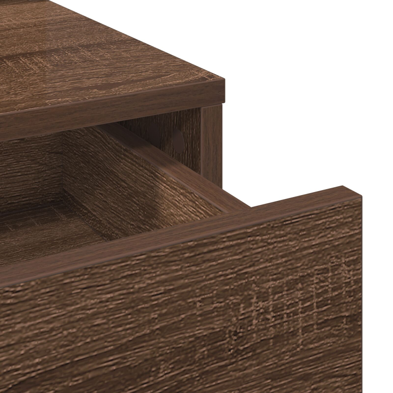 Schminktisch mit Schubladen Braun Eiche 100x41x140 cm