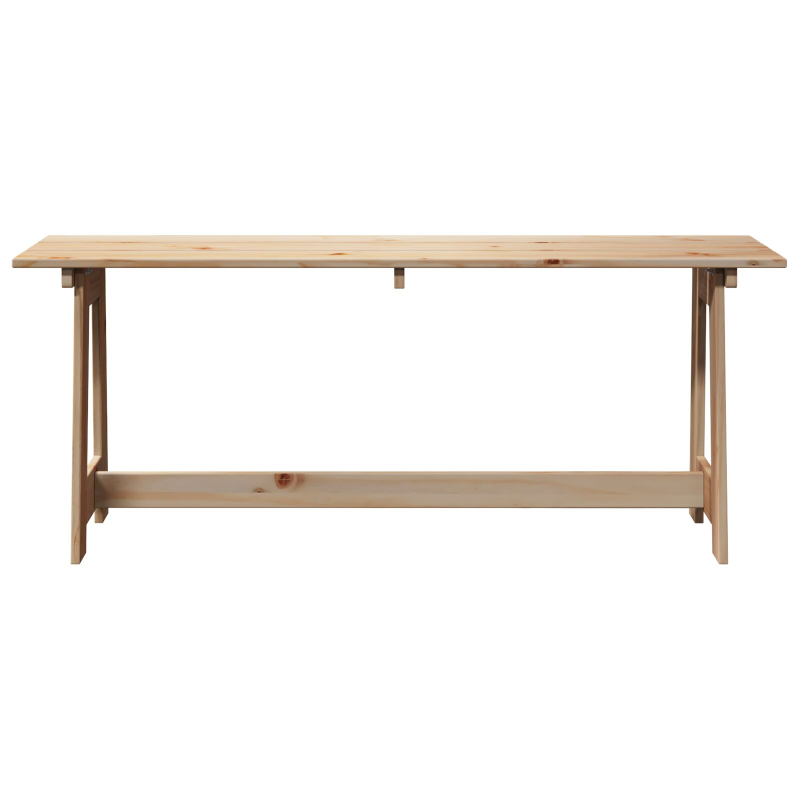 Gartenbank 119x35x47 cm Massivholz Kiefer