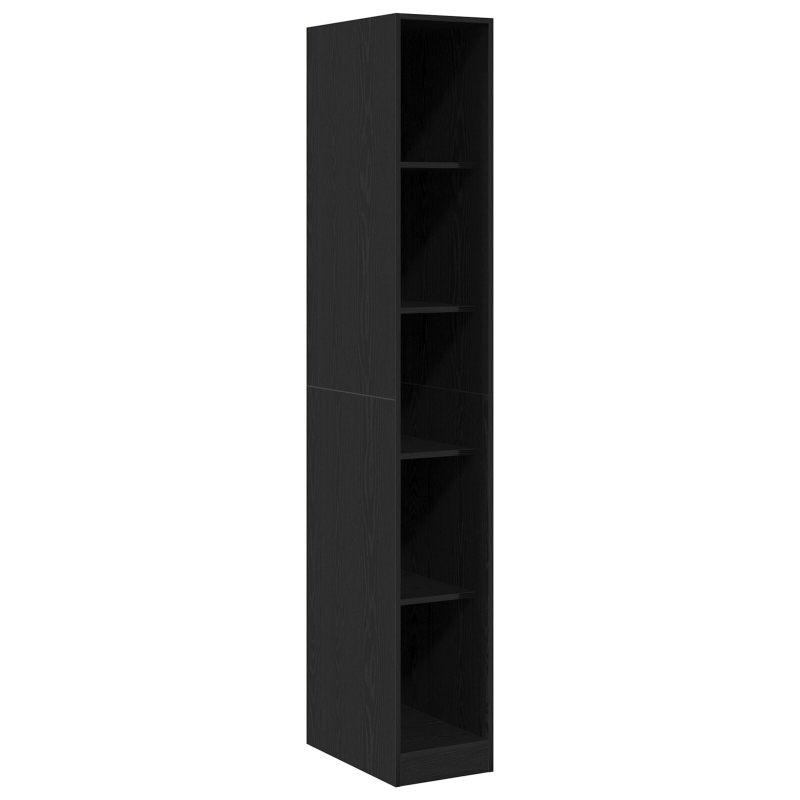 Kleiderschrank Schwarze Eiche - 30x50x200 cm, Aus Holzwerkstoff