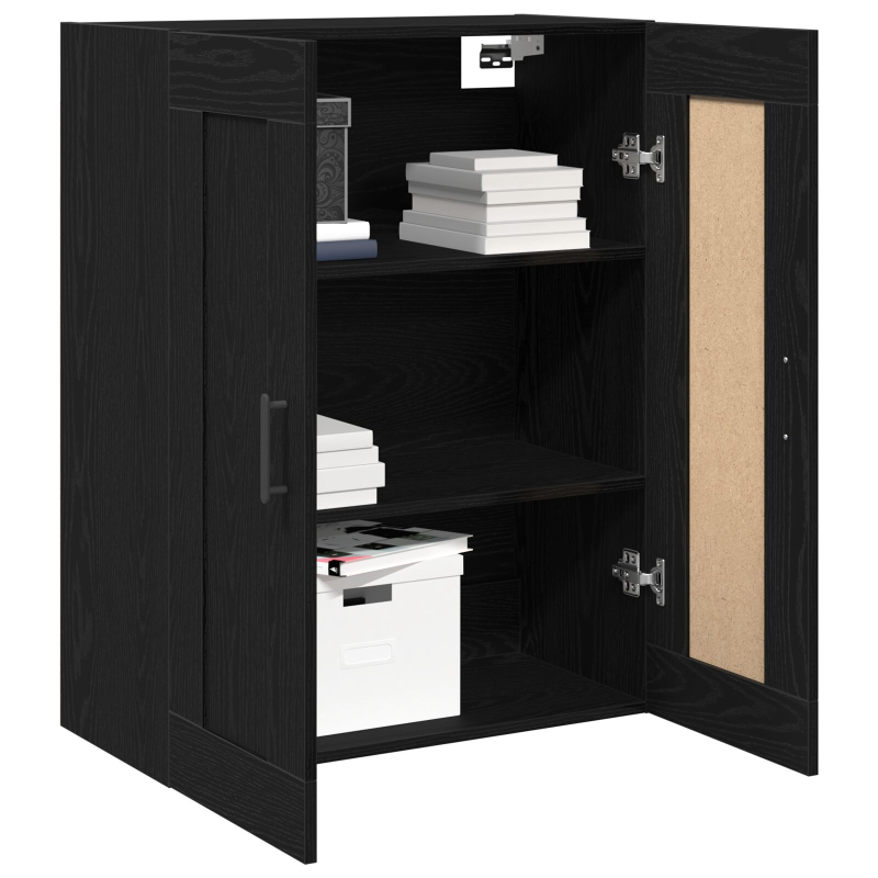 Highboard Schwarze Eiche 69,5x34x90 cm Nachbildungsstoff