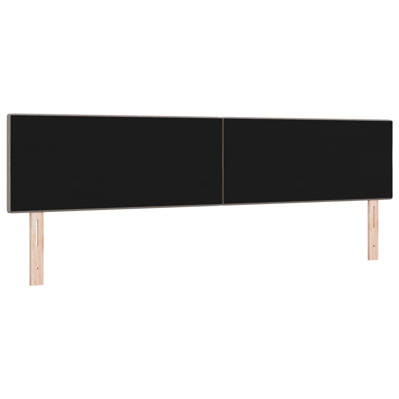 Kopfteil mit Knopfheftung Taupe 200 cm Stoff