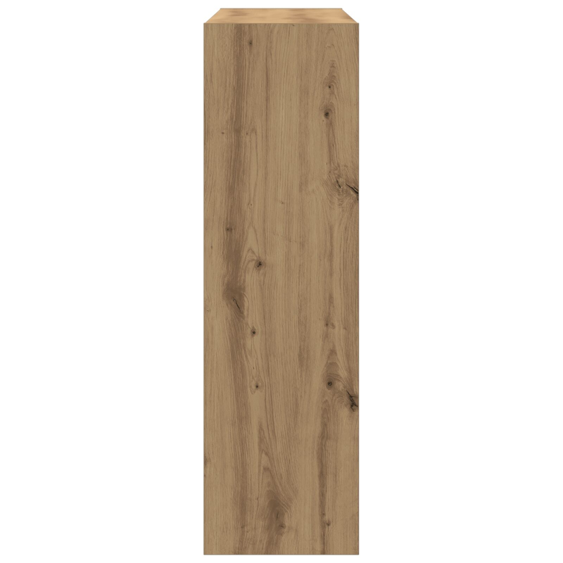 Bücherregal/Raumteiler in handwerklicher Eiche - 100x30x103cm, aus Holzwerkstoff