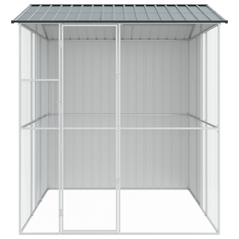 Vogelvoliere Anthrazit 215x310x247 cm Stahl
