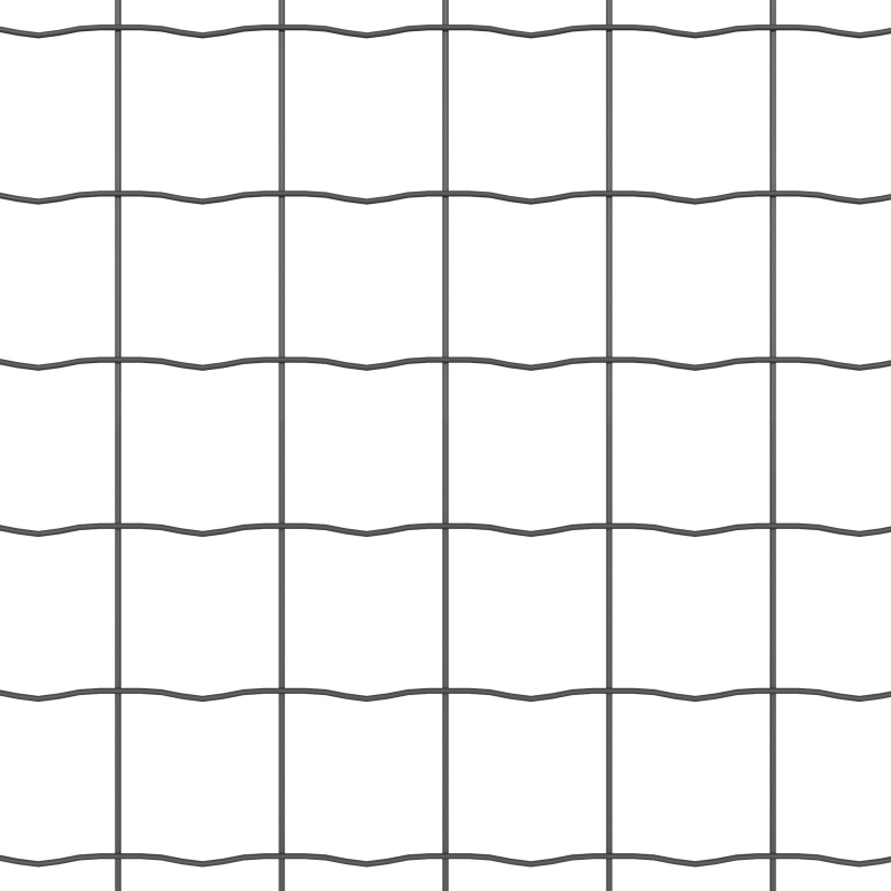 Eurozaun mit 10 U-Posten Grau 1,5x10 m Stahl