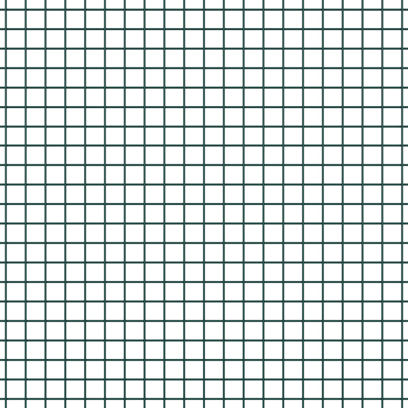 Gartenzaun Set Set aus 2 Grün Verzinkter Stahl 25 x 1 m