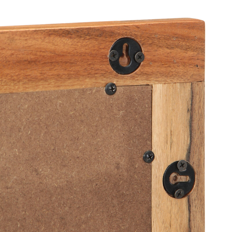 Badezimmerspiegel 50x70x3 cm Massivholz Akazie