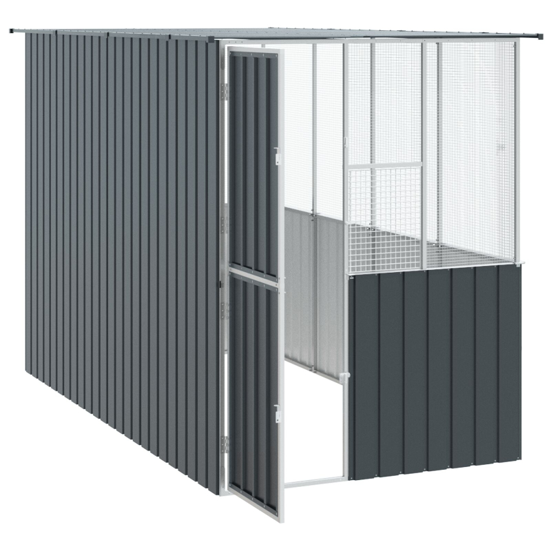 Vogelkäfig Anthrazit 215x78x200 cm Verzinkter Stahl