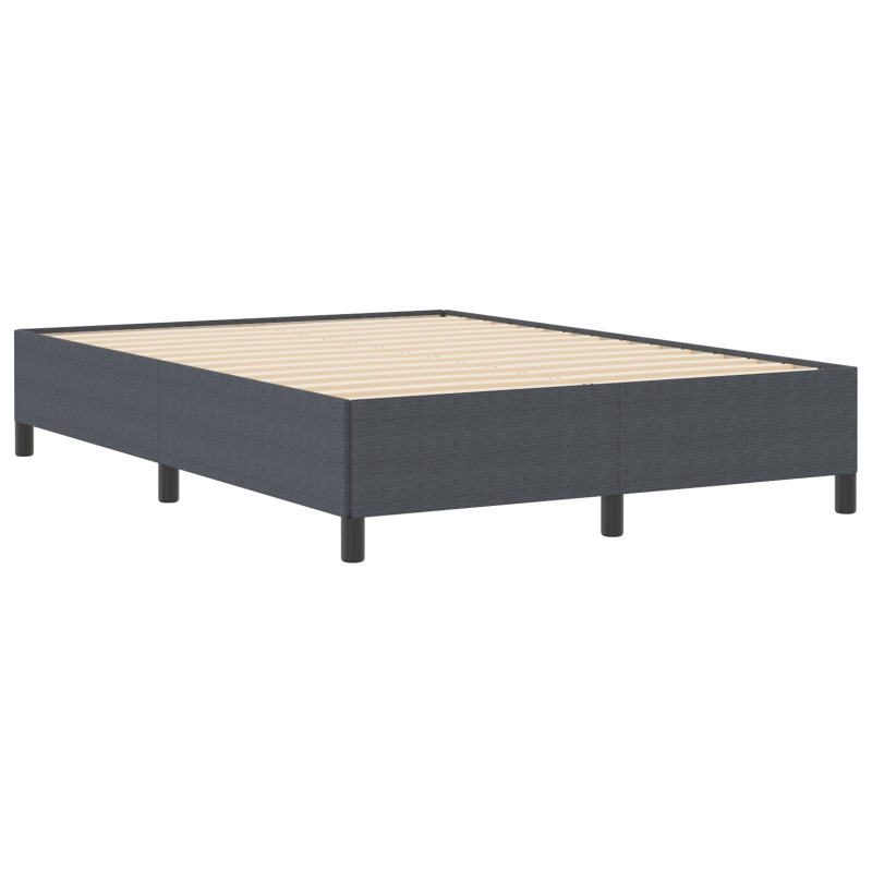 Bettgestell Dunkelgrau 140x200 cm Cord Stoff