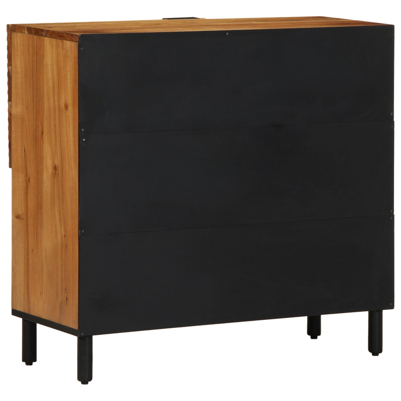 Sideboard 80x33x75 cm Massivholz Akazie