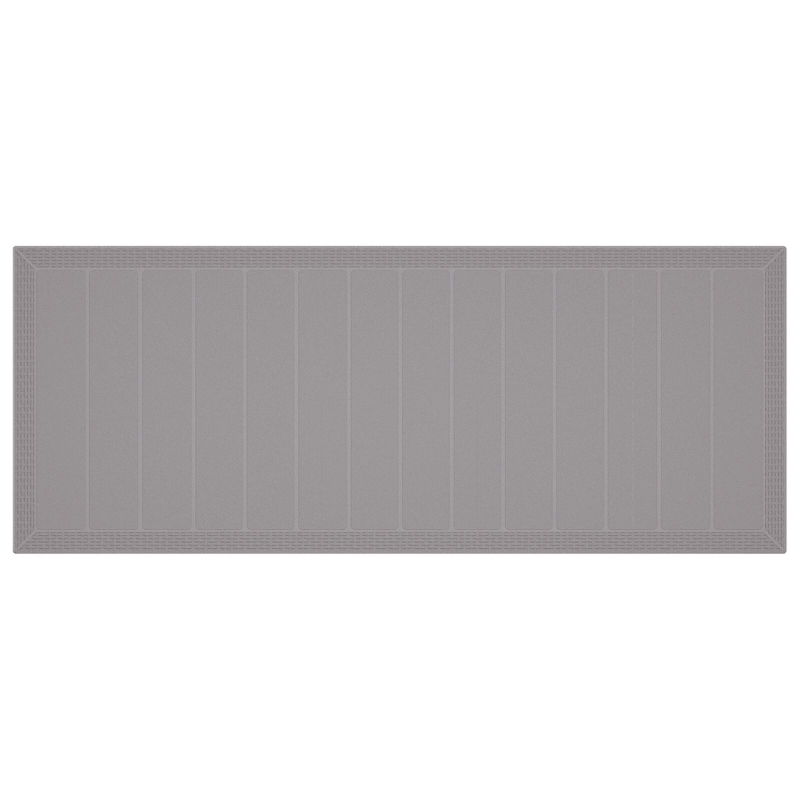11-teiliges Garten-Esszimmer-Set mit Kissen - Hellgraues Poly-Rattan