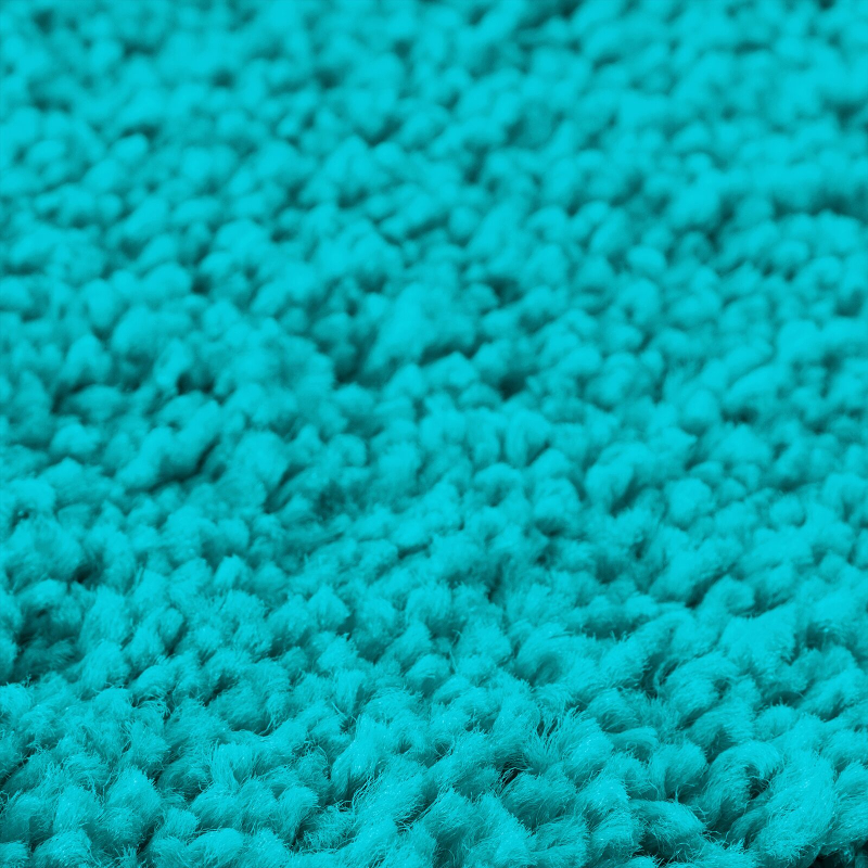 Badematte rechteckig türkis 50x80 cm Polypropylen rutschfest