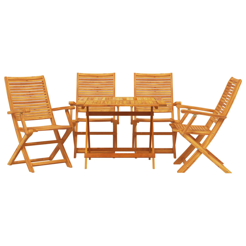 5-teiliges Gartentischset - Akazienholz