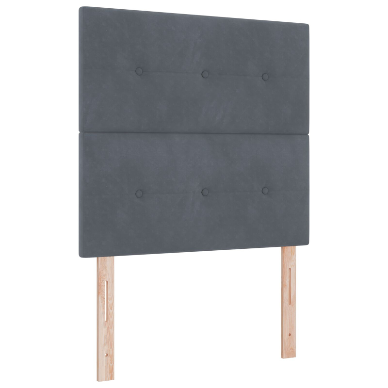 Bettgestell Dunkelgrau 90x190 cm Samt