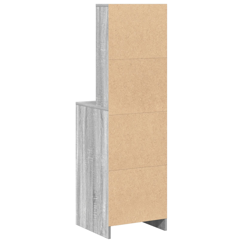Hochboard Grau Sonoma 40x41x135 cm Holzwerkstoff