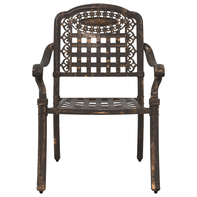 5-teiliges Garten Bistro Set aus Gusseisen