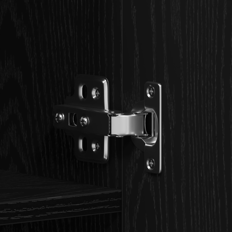 Schuhschrank Schwarz Eiche 80x35,5x180 cm Holzwerkstoff