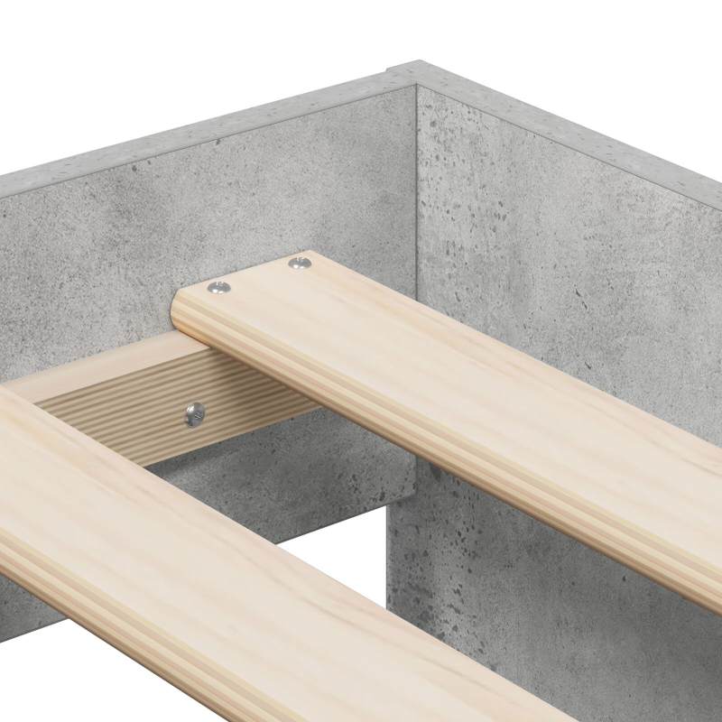 Bettgestell Beton Grau 90x200 cm