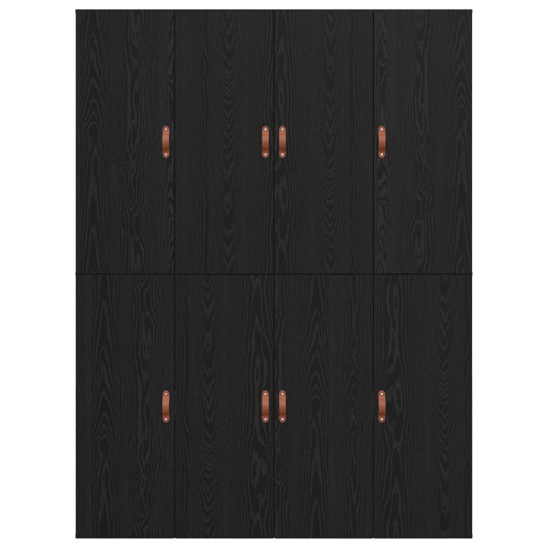 Aufbewahrungsbettgestell Schwarze Eiche 135x190 cm