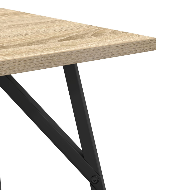 Beistelltisch 2er Set Sonoma Eiche, Holz und Metall