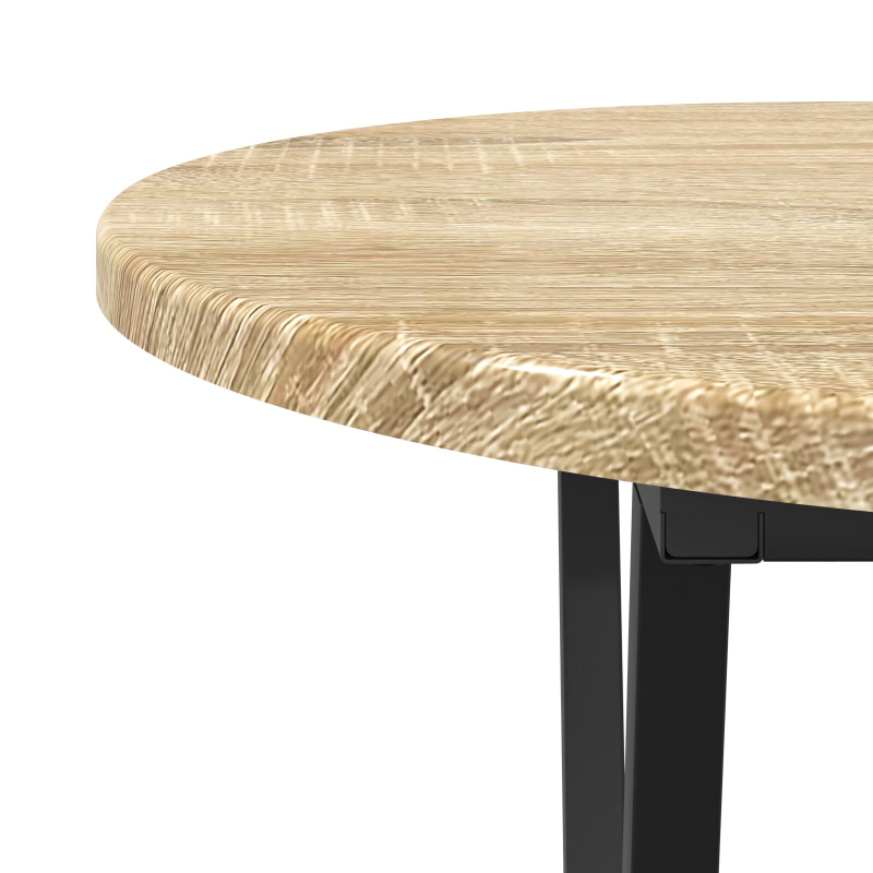 Couchtisch aus Sonoma Eiche 80x40x40,5 cm, Holzwerkstoff und Metall