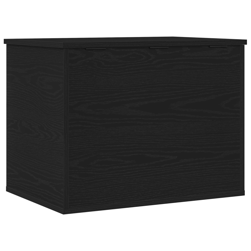 Aufbewahrungsbox mit Deckel Schwarz Eiche 60x42x46 cm Ingenieurholz
